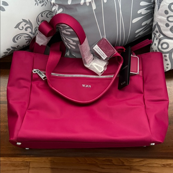 Tumi Handbags - Tumi Women's Fuchsia Tote Bag